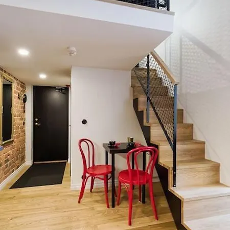 Loft Black And Red Apartment